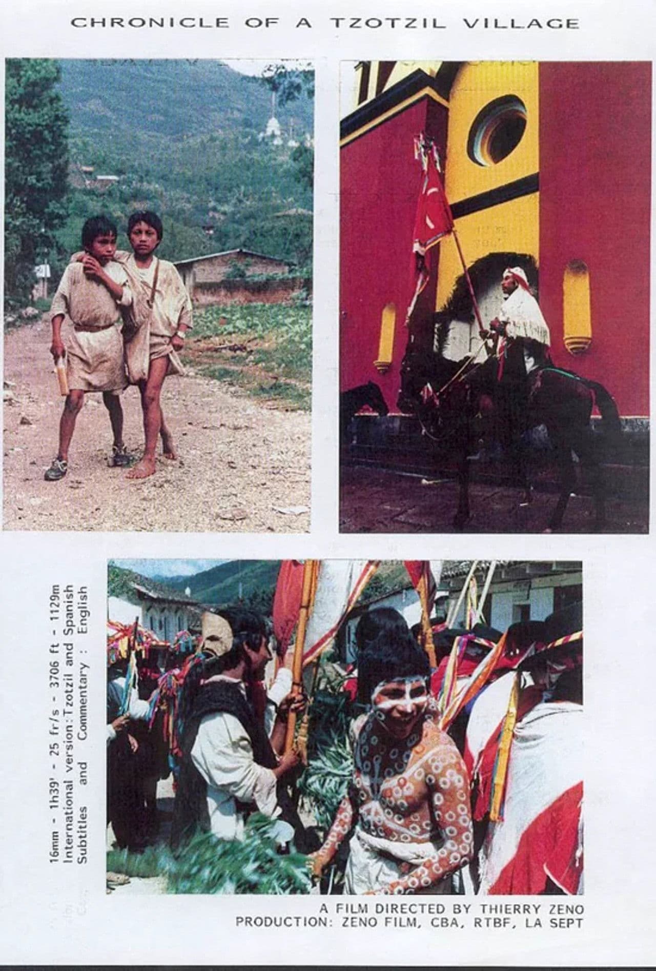 Poster do filme Chroniques d'un village tzotzil